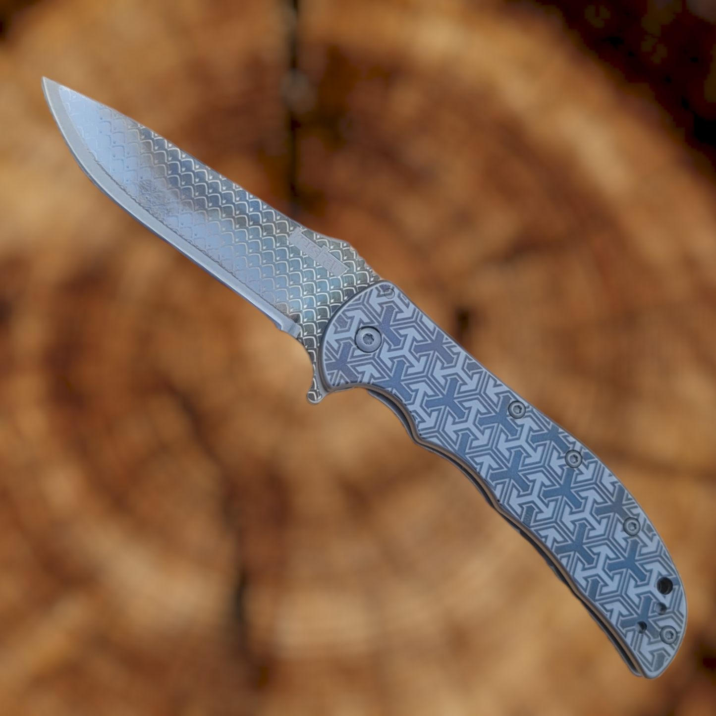 Kershaw Volt "Cube Dragonscale" Laser Engraved Pocket Knife