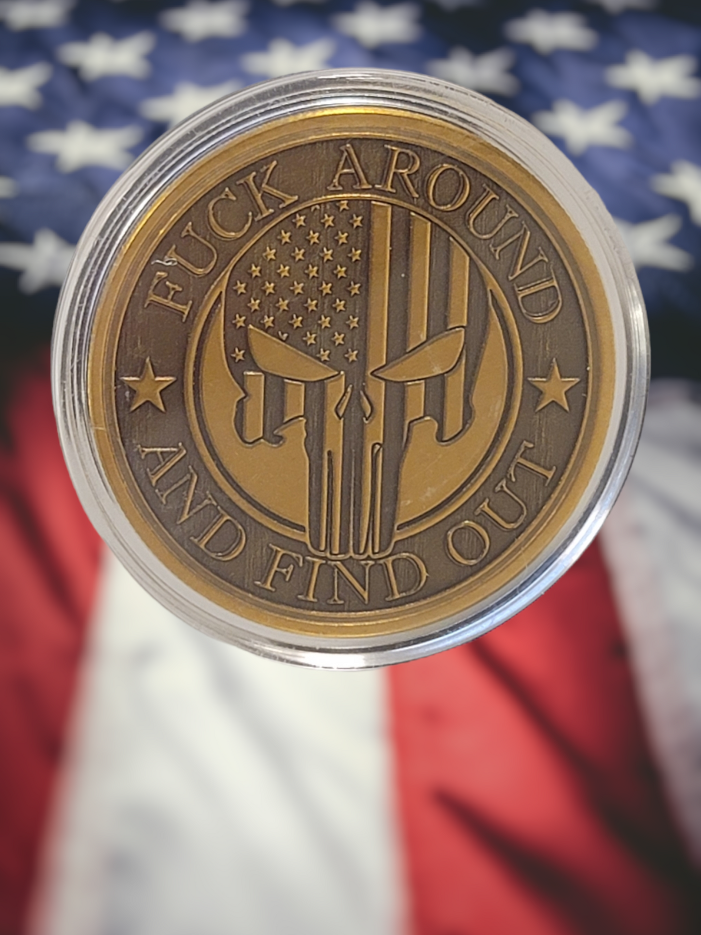 Custom Laser Engraved Brass Coin "Don't Mess with Texas"
